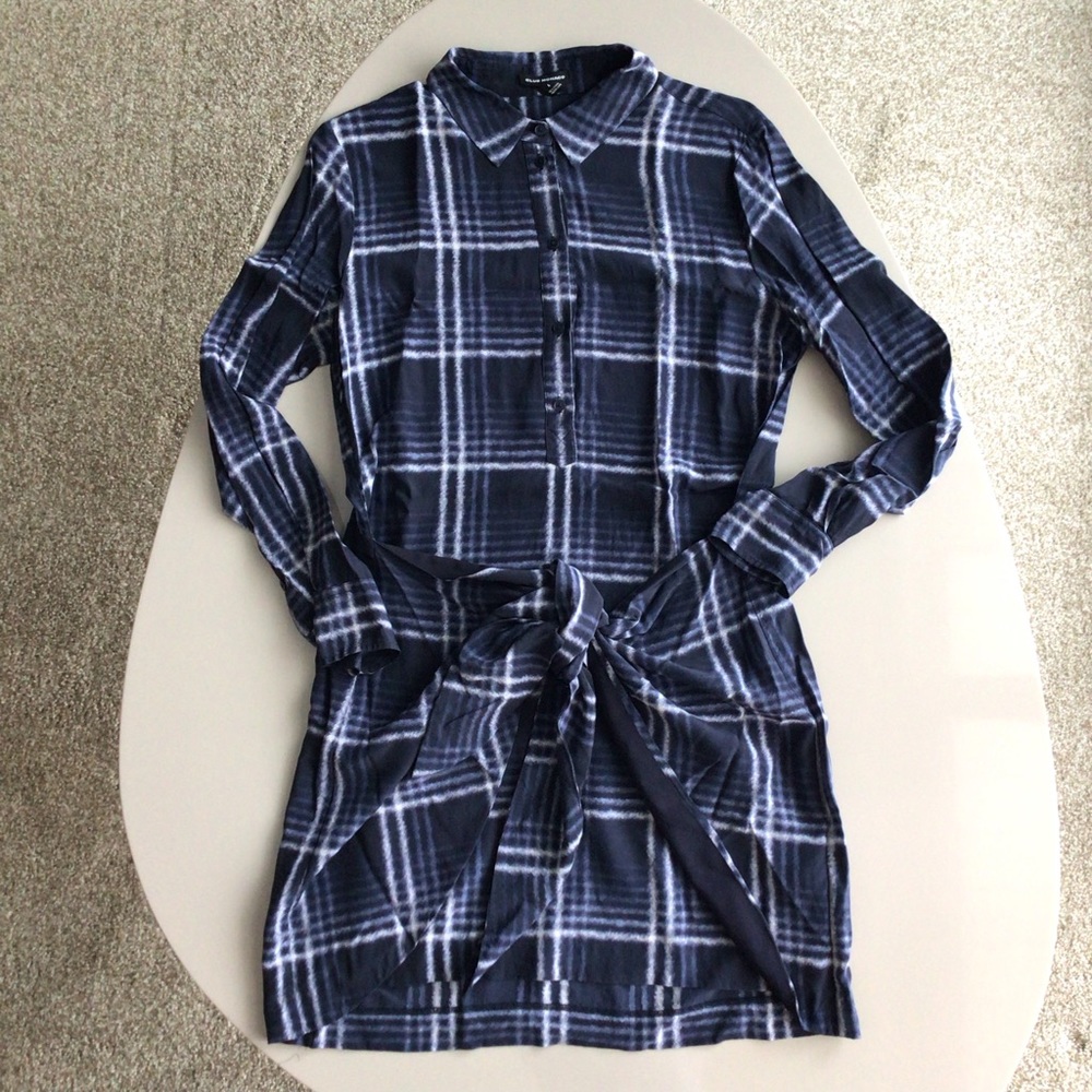 Club Monaco Silk Shirt Dress